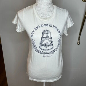 Juicy Couture “Why Am I Always Hungry” T-Shirt with Crystals Sz. M